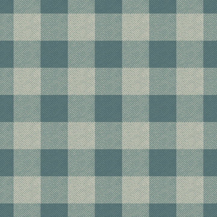 Washed Gingham - Juniper Wallpaper