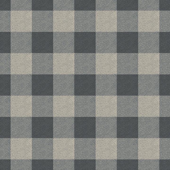 Washed Gingham - Midnight Wallpaper