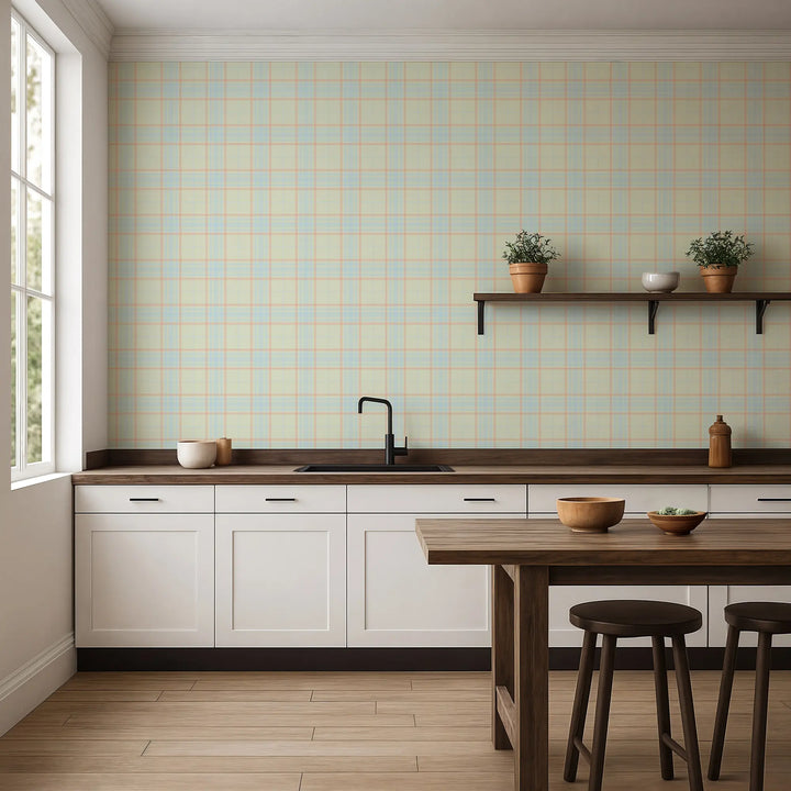 Willowpane - Solar Blue Wallpaper