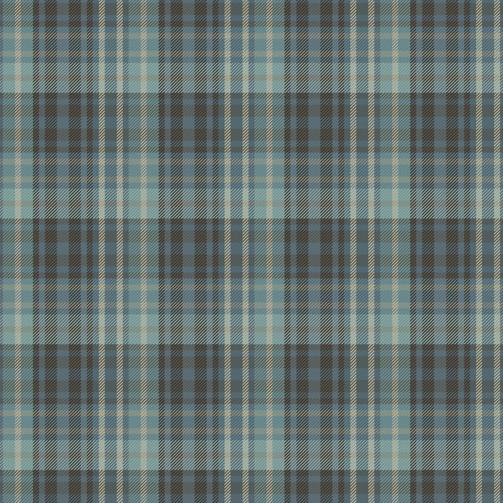 Sawyer Check - Blue Slate Wallpaper