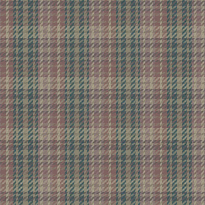 Sawyer Check - Rosewood Wallpaper