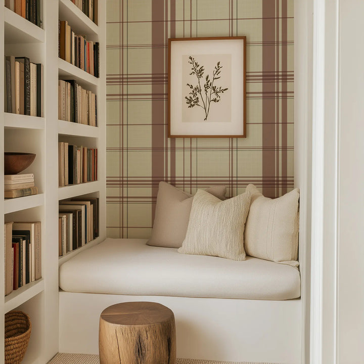 Gentlemans Pin Large - Caramel Wallpaper