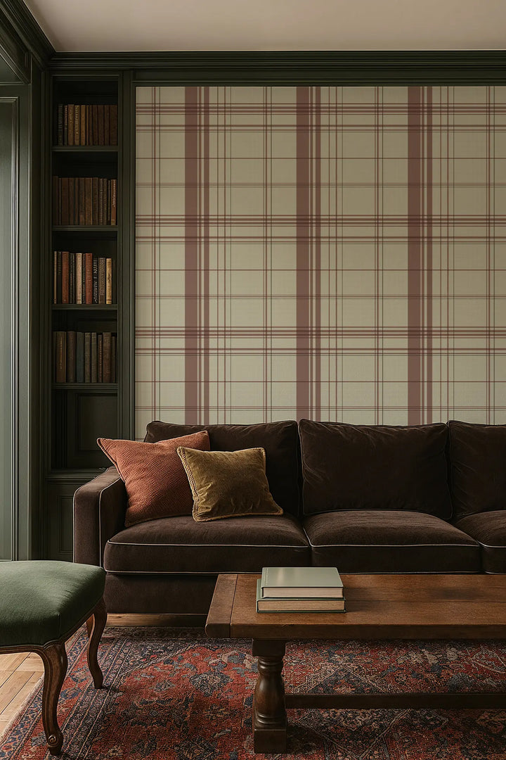 Gentlemans Pin Large - Caramel Wallpaper