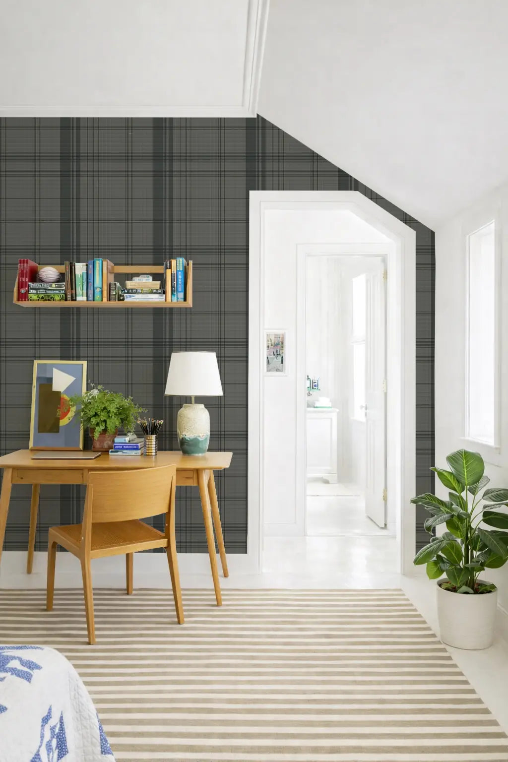 Gentlemans Pin Large - Stone Wallpaper