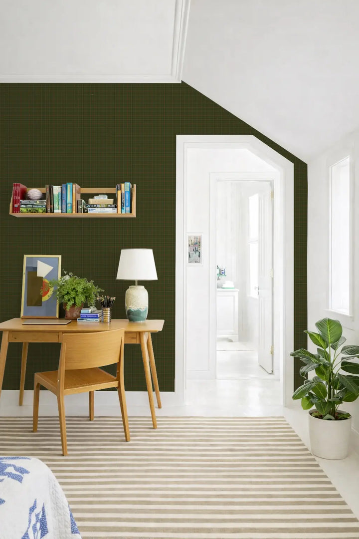 Tideway Small - Olive Wallpaper