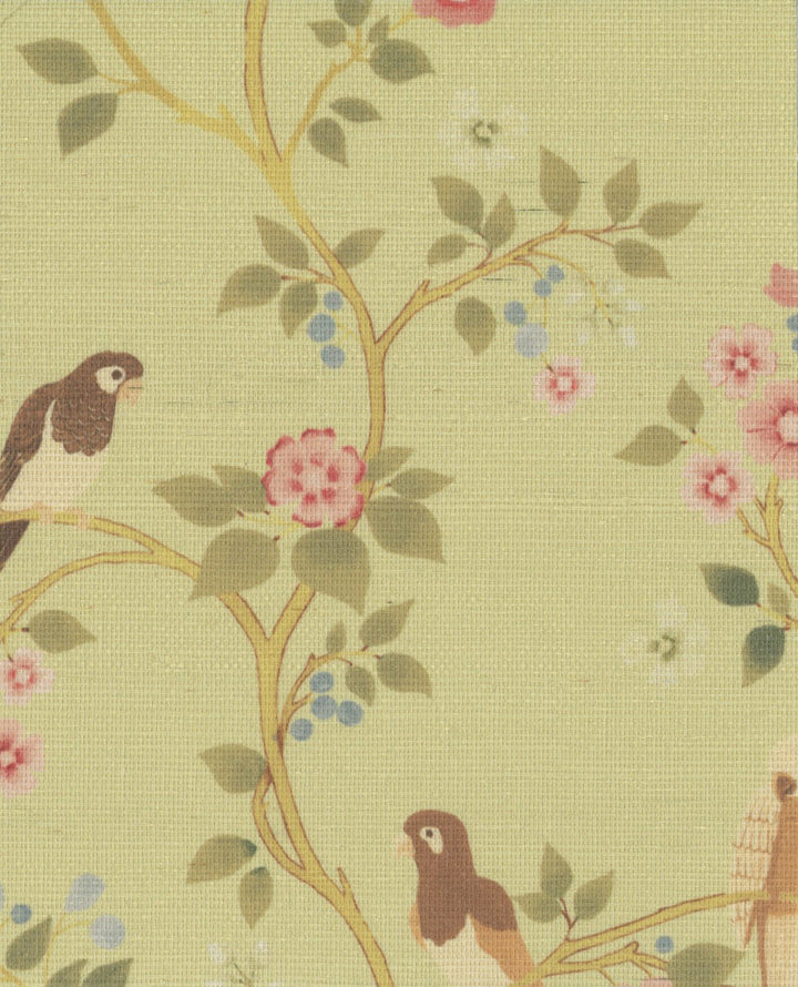 Blossom Perch Pale Citrus Grasscloth