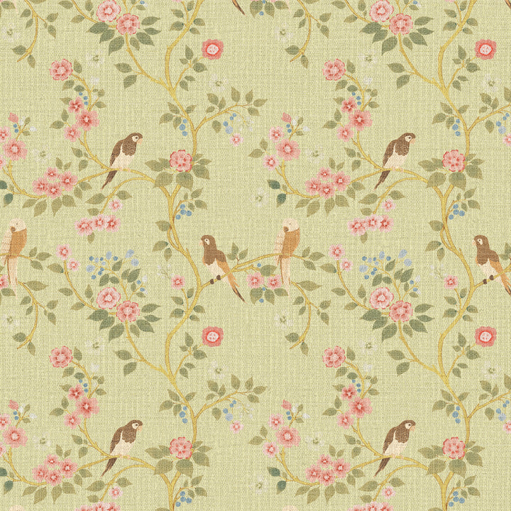 Blossom Perch Pale Citrus Grasscloth
