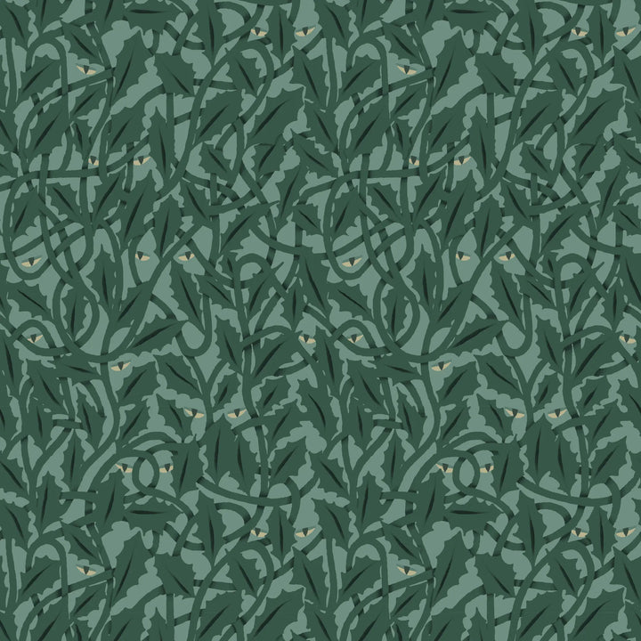 Between the Leaves - Blue Jade Wallpaper