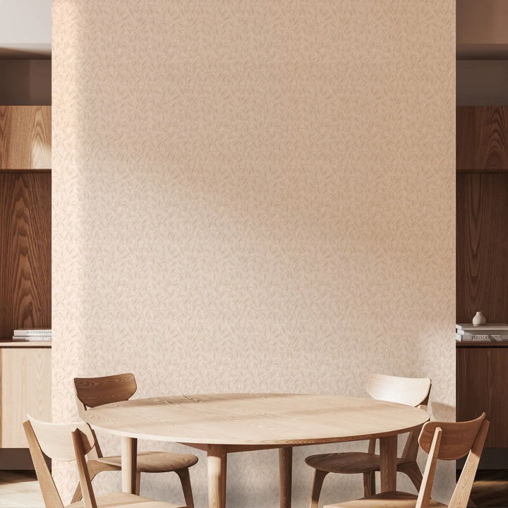 Between the Leaves - Sun-Bleached Peach Wallpaper