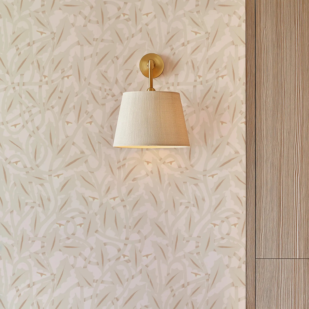 Between the Leaves - Sun-Bleached Peach Wallpaper