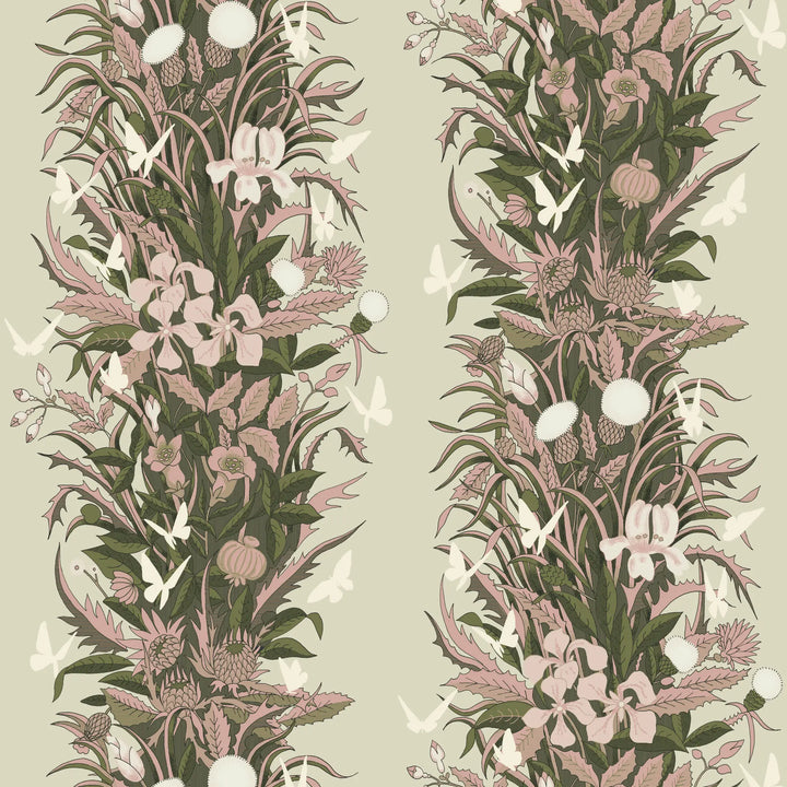 Paradise Bloom - Pink Garden Wallpaper