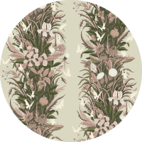 Paradise Bloom - Pink Garden Wallpaper