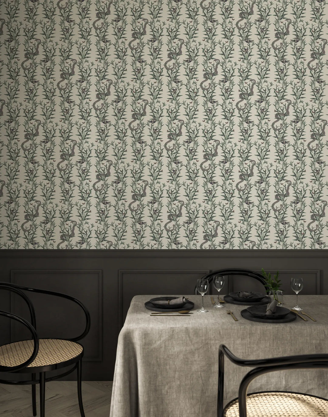 Stalking Vine - Soft Ivory Wallpaper