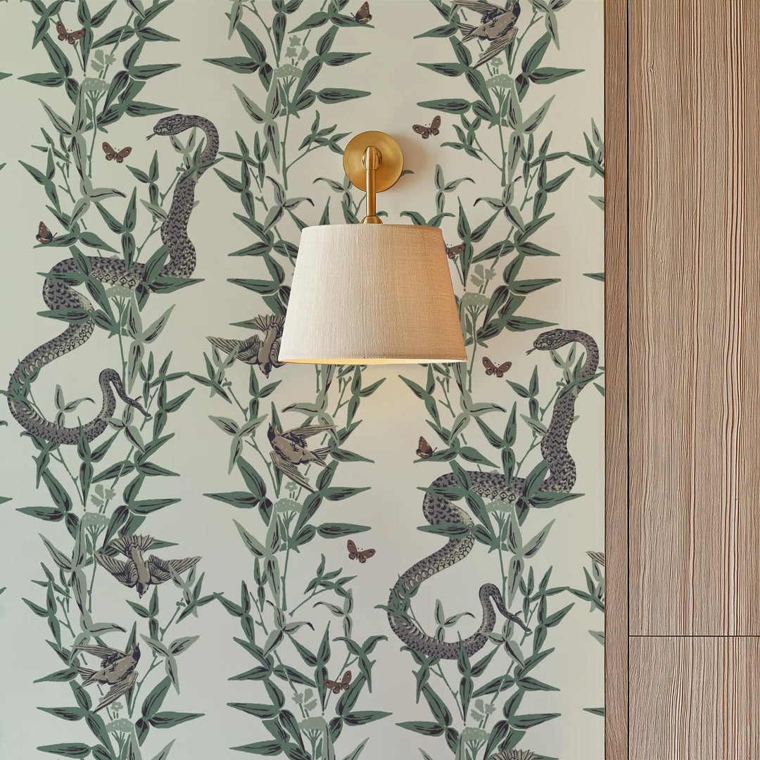 Stalking Vine - Soft Ivory Wallpaper