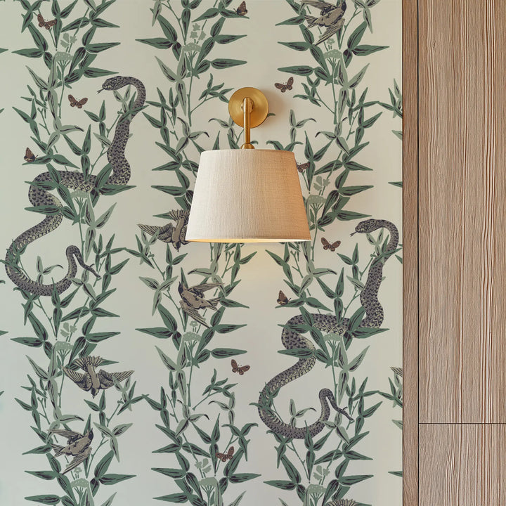 Stalking Vine - Soft Ivory Wallpaper
