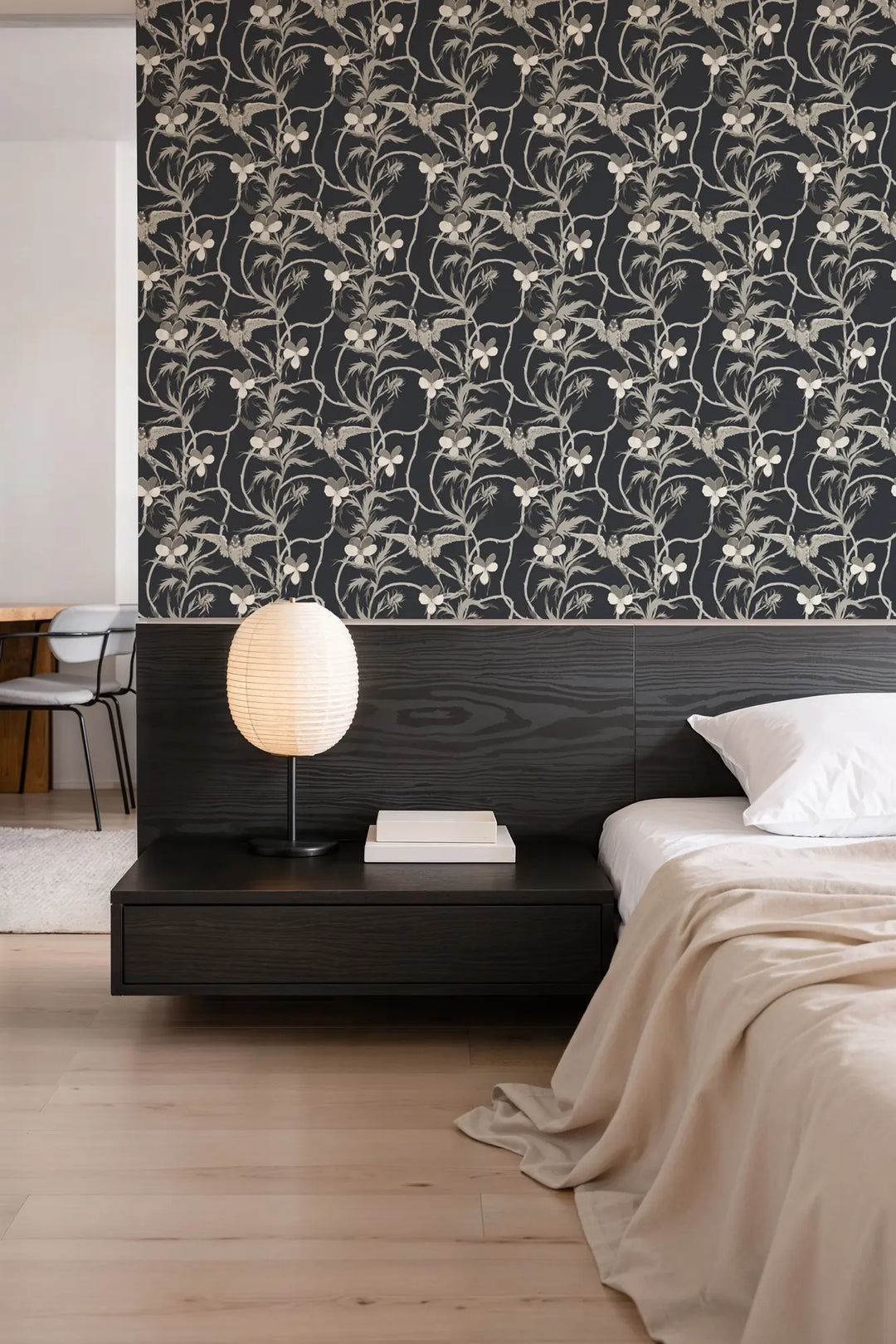 Tangled Flight - Black Oat Wallpaper