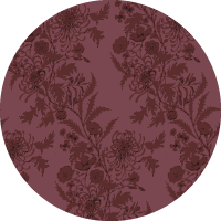 Wilding Toile - Burgundy Wallpaper