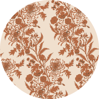 Wilding Toile - Burgundy Wallpaper