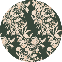 Wilding Toile - Burgundy Wallpaper