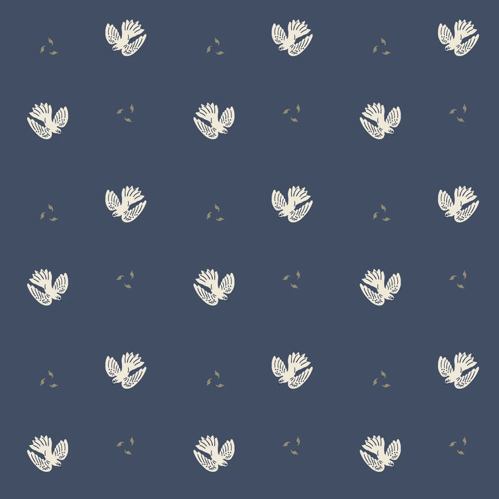 Aloft - Navy Wallpaper