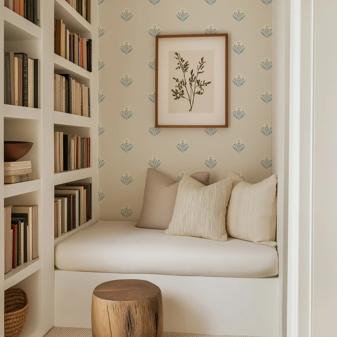 Cornflower - Faded Blue Wallpaper