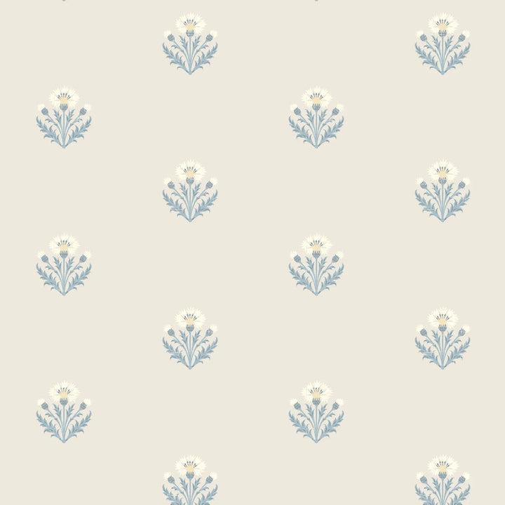 Cornflower - Faded Blue Wallpaper
