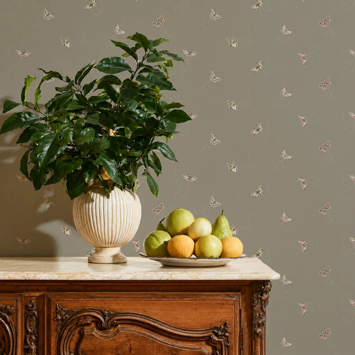 Flutter - Antique Taupe Wallpaper