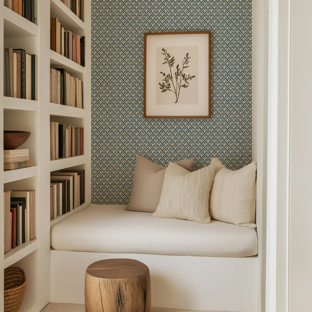 Hearth - Blue Glaze Wallpaper