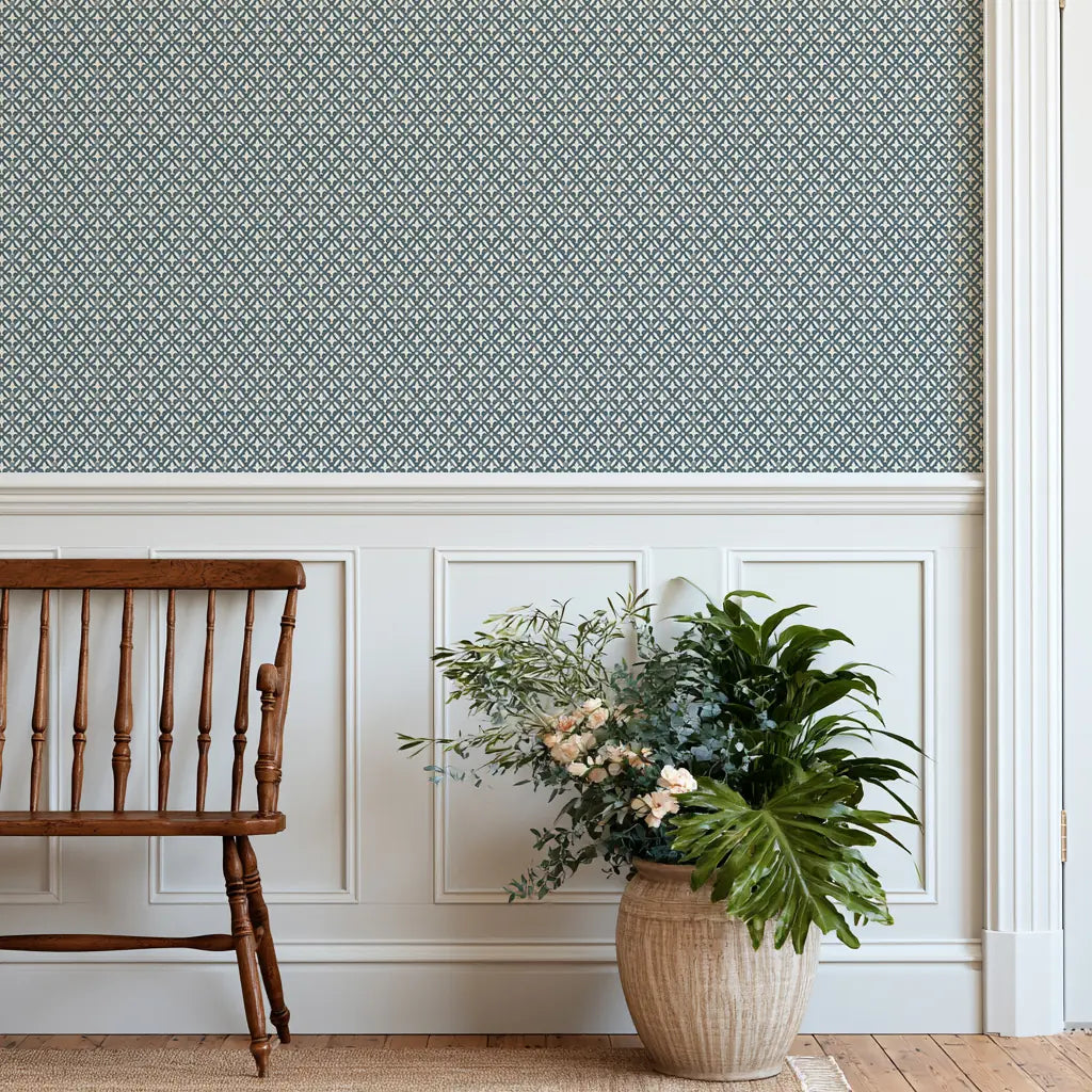Hearth - Blue Glaze Wallpaper