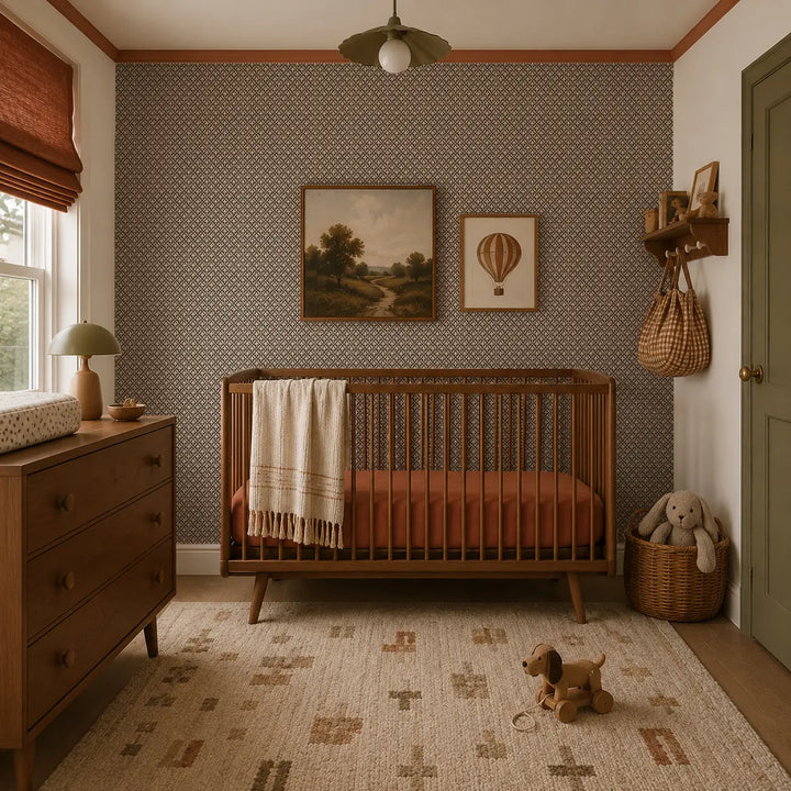 Hearth - Umber Wallpaper