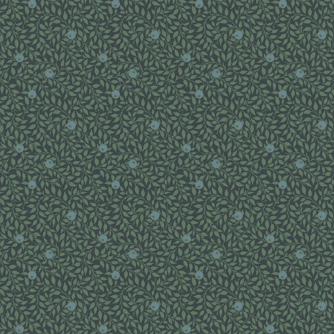 Hedgerow - Blue Jade Wallpaper
