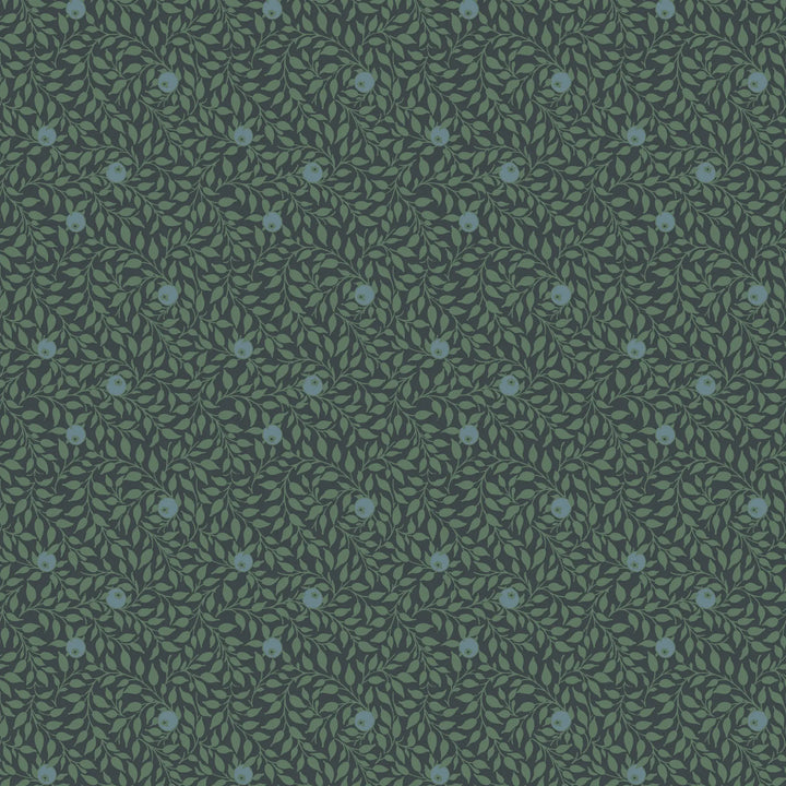 Hedgerow - Blue Jade Wallpaper