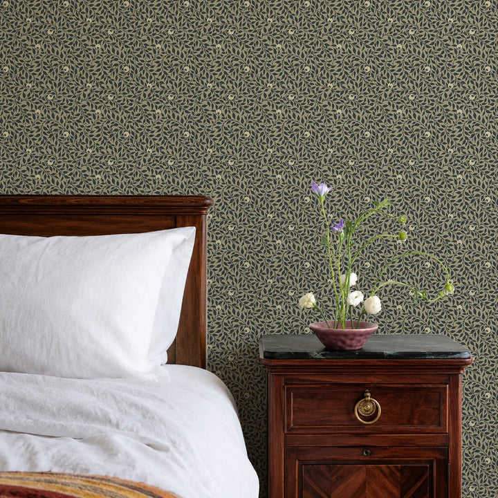 Hedgerow - Golden Sand Wallpaper