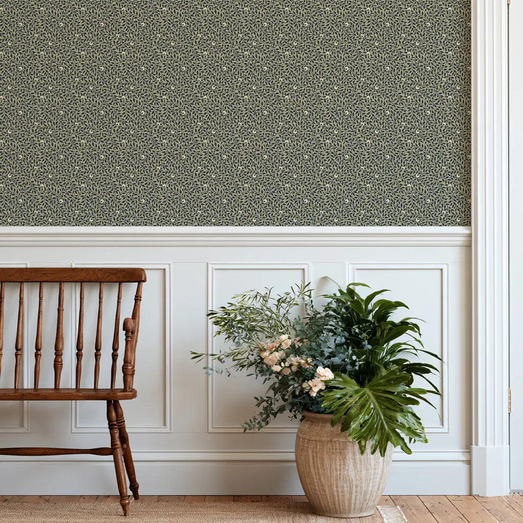 Hedgerow - Golden Sand Wallpaper