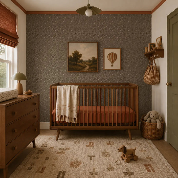 Hedgerow - Umber Wallpaper