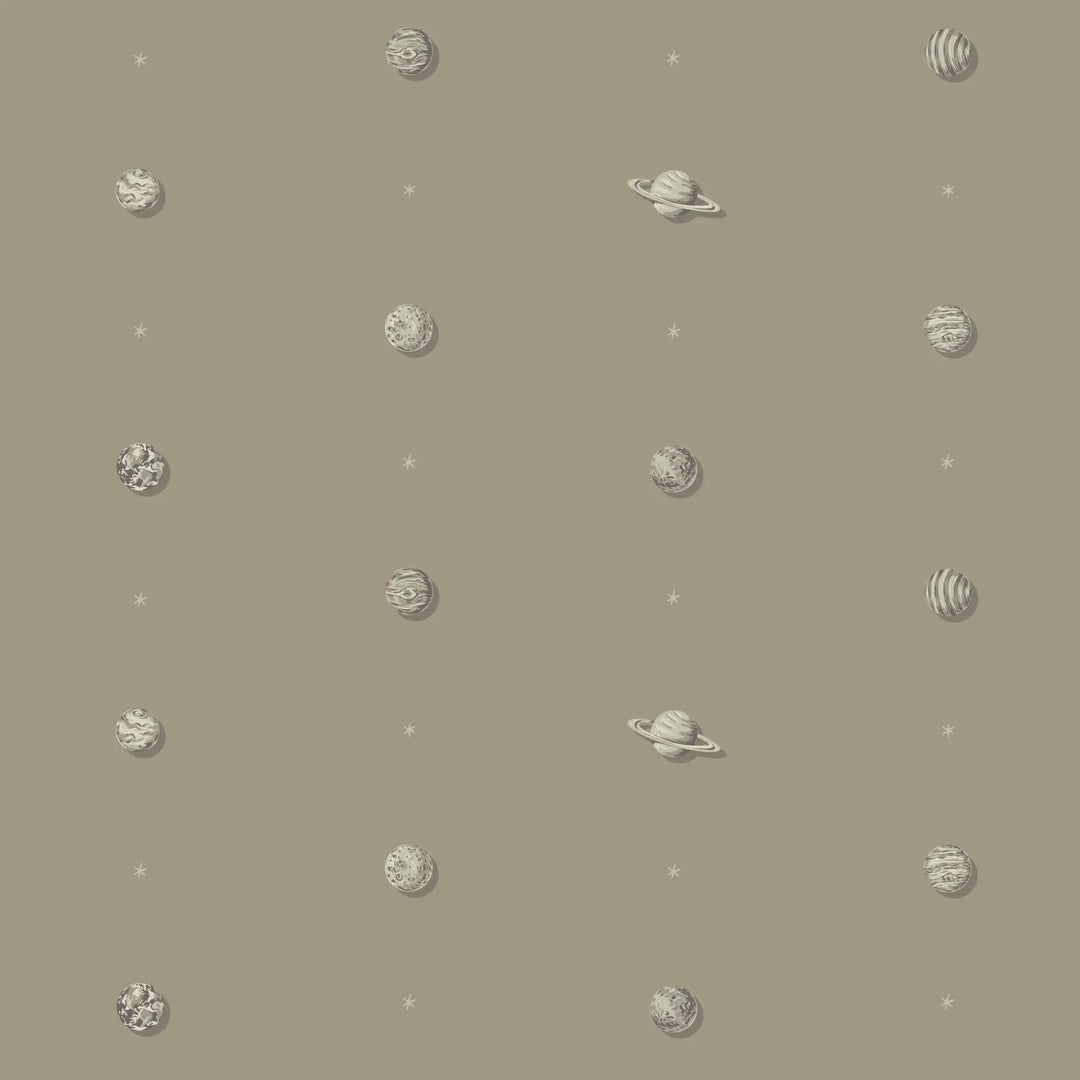 Planetarium - Antique Taupe Wallpaper
