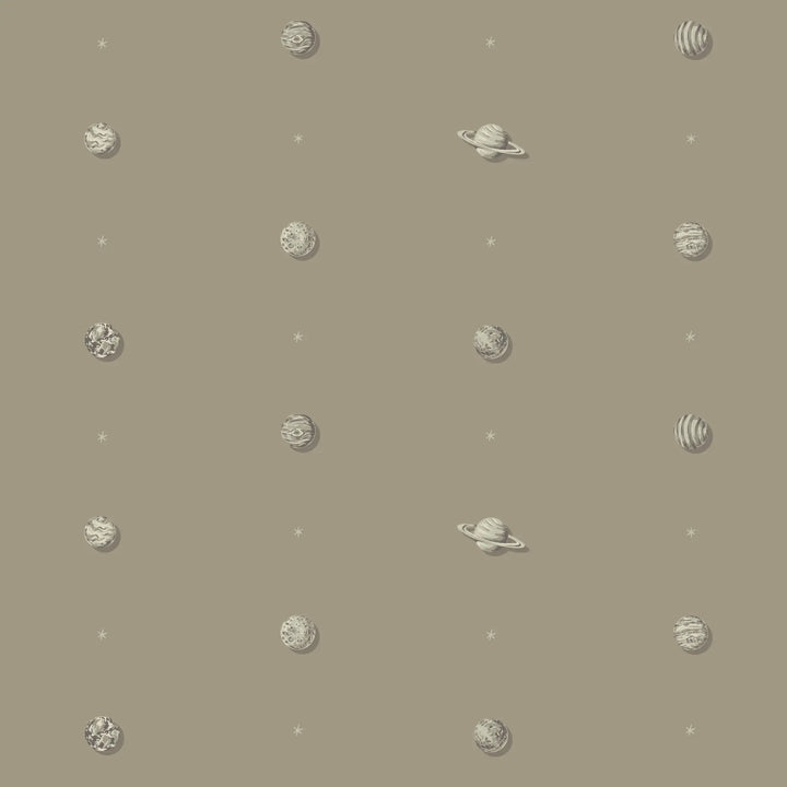 Planetarium - Antique Taupe Wallpaper