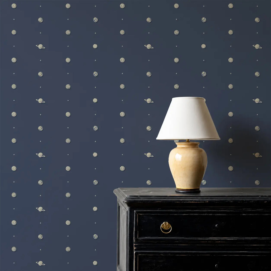 Planetarium - Navy Wallpaper