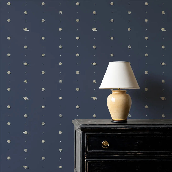 Planetarium - Navy Wallpaper