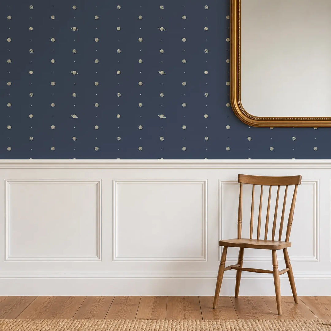 Planetarium - Navy Wallpaper
