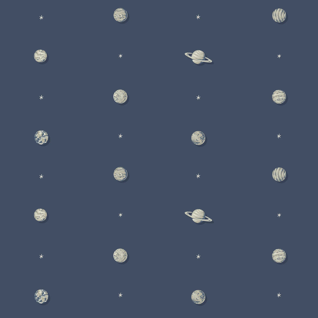 Planetarium - Navy Wallpaper