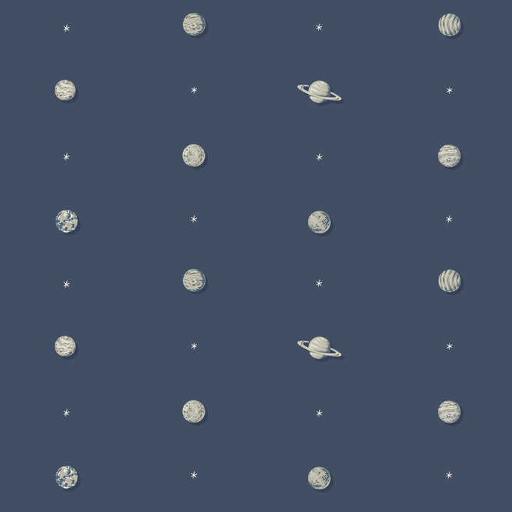 Planetarium - Navy Wallpaper