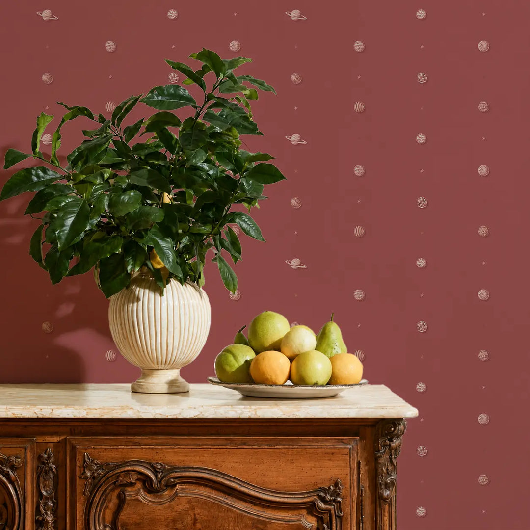 Planetarium - Tuscan Red Wallpaper