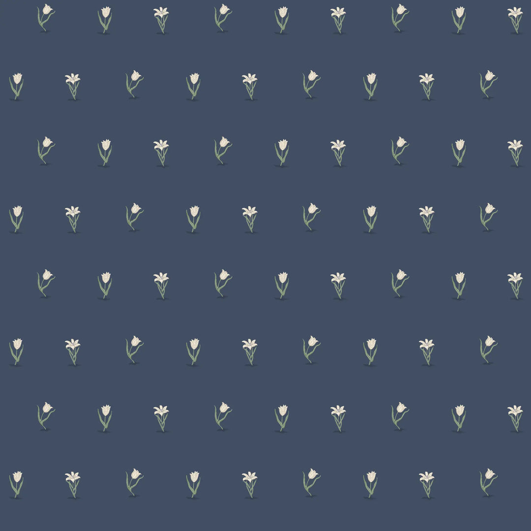 Posy - Navy Wallpaper