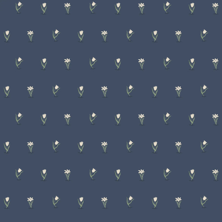 Posy - Navy Wallpaper