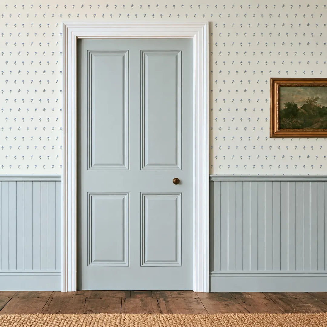 Posy - Porcelain Blue Wallpaper