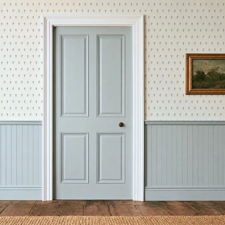 Posy - Porcelain Blue Wallpaper
