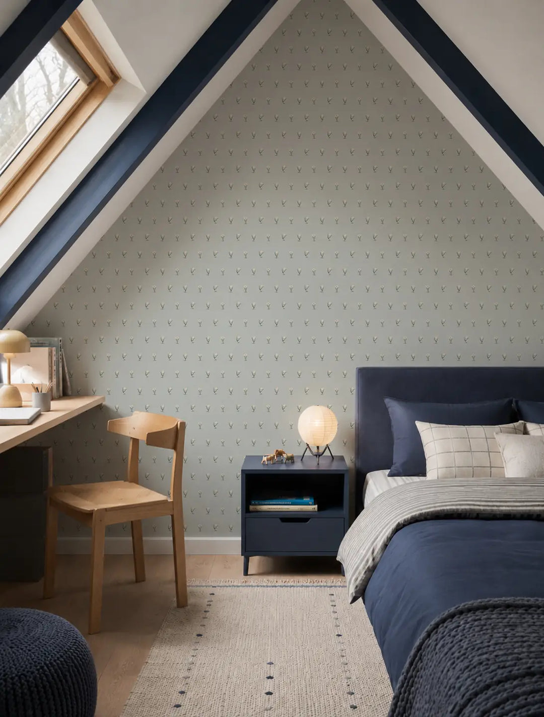Posy - Powder Blue Wallpaper
