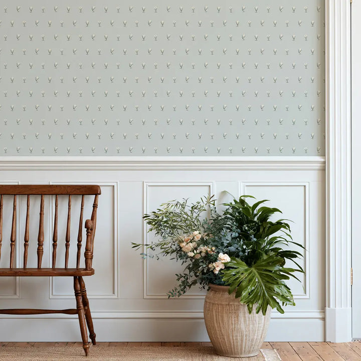 Posy - Powder Blue Wallpaper