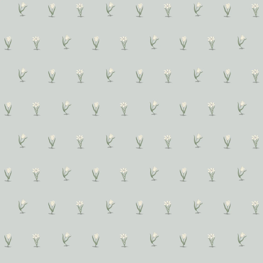 Posy - Powder Blue Wallpaper